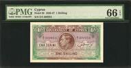 Cyprus Shilling Cyprus One KGVI Pick-20 GEM UNC PMG 66 EPQ -