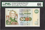 50 Pounds Scotland 22nd March 1996 Pick-225a GEM UNC PMG 66 EPQ -