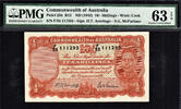 Australia Australia 10/- Shillings ND Armitage/McFarlane Pick-25b Ch UNC PMG 63 EPQ -