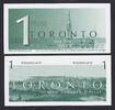 Canada Dollar Canada Local Currency One TORONTO UNC -