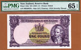 New Zealand Pound New Zealand One ND-1967 Pick-159d GEM UNC PMG 65 EPQ -