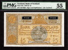 UK (Great Britain) 5 Pounds Bank of Scotland Pick-98a About UNC PMG 55 -