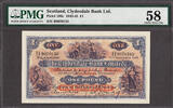 UK (Great Britain) Pound Scotland Clydesdale Bank Ltd One 15th Nov. Pick-189c About UNC PMG 58 -