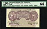 UK (Great Britain) Great Britain 10/- Shillings ND WWII Pick-366 Choice UNC PMG 64 EPQ -