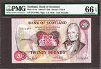 20 Pounds Scotland 15th December 1987 Pick-114e GEM UNC PMG 66 EPQ -
