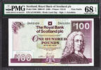 UK (Great Britain) 100 Pounds Scotland 27-6-2000 Pick-350d SUPERB GEM UNC PMG 68 EPQ HIGHEST GRADED -