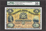 5 Pounds Scotland National Bank 3rd January 1953 Pick-259d About UNC PMG 55 EPQ -