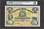 5 Pounds Scotland National Bank 1st November 1949 Pick-259d Very Fine PMG 35 -