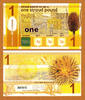 UK (Great Britain) Pound England's Transition Town STROUD One Fancy Serial A 01010 UNC -