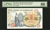 UK (Great Britain) 10 Pounds Guernsey ND Pick-47 GEM UNC PMG 66 EPQ -