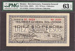 Mexico 10 Pesos Mexico - Revolutionary Chihuahua Pick-S555a CH UNC PMG 63 EPQ -