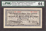 Mexico 10 Pesos Mexico - Revolutionary Chihuahua Pick-S555a CH UNC PMG 64 EPQ -