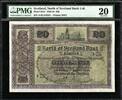 UK (Great Britain) 20 Pounds Scotland North of Scotland Bank Ltd 1st March 1930 Pick-S641 VF PMG 20 -