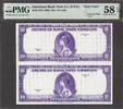 USA American Bank Note Company 10 Units UNCUT TEST NOTE 1960s-70s Abt UNC PMG 58 EPQ -