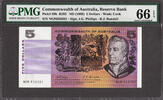 Australia Australia $5 Phillips/Randall ND Pick-39b Gem UNC PMG 66 EPQ -