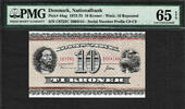 Denmark 10 Kroner Denmark Pick-44ag GEM UNC PMG 65 EPQ -