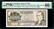 Paraguay 10,000 (10000) Guaranies 1952 (ND 1963) Pick-204b GEM UNC PMG 66 EPQ -