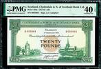 20 Pound Clydesdale & North of SCOTLAND Pick-193a Extremely Fine PMG 40 EPQ -