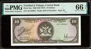 10 Dollars Trinidad & Tobago 1964 (ND 1977) Pick-32a GEM UNC PMG 66 EPQ -