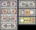 1000 Sucres Ecuador 7 Pcs Set 5 To Pick-108b-121-121Aa-122a-123Ac-124Aa-125b UNC -