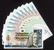 5 Pounds Scotland 10 CONSECUTIVE 250th GOLF Anniversary Commemorative P-363 UNC -