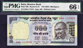 India 500 Rupees India   ND  Pick-92b GEM UNC PMG 66 EPQ