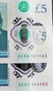 UK (Great Britain) England POLYMER 2 X £5 MATCHING Serial 360483 UNC -