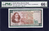 South Africa 10 Rand South Africa ND Pick-113c GEM UNC PMG 66 EPQ -