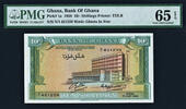 Ghana Ghana 10/- Shillings Pick-1a GEM UNC PMG 65 EPQ -