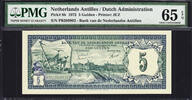 5 Gulden Netherlands Antilles Pick-8b GEM UNC PMG 65 EPQ -