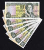 UK (Great Britain) Pound Jersey 6 One ND (2000) Pick-26a Same MATCHING LOW Serial 000078 UNC -