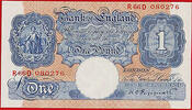 UK (Great Britain) England War Period Peppiatt £1 Pick-367a AU-UNC -