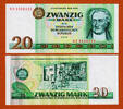Germany 20 Mark East Germany (DDR) Pick-29b 1975 UNC -