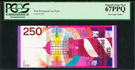 Netherlands 250 Gulden Tim Prusmack Money Art Note Netherlands 9/300 Sup GEM UNC PCGS 67 PPQ -