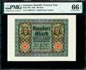 100 Mark 1920 Germany  Pick-69b GEM UNC PMG 66 EPQ