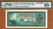 Netherlands 25 Gulden Curacao Netherlands Antilles SPECIMEN Pick-27s GEM UNC PMG 65 EPQ -