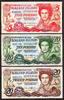 20 Pounds Falkland Islands 3 Notes 5, 10 & 2005-2011 QEII Pick-17, 18 & 19 UNC -