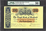 100 Pounds Scotland 3rd February 1966 LOW Serial # 2 Pick-320c AUNC PMG 50 EPQ -