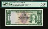 Turkey 10 Lira Turkey 1930 ND PICK-159a About UNC PMG 50 EPQ -