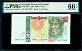 Portugal 5000 Escudos Portugal Pick-190e GEM UNC PMG 66 EPQ -