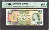 Canada 20 Dollars Canada 1979 BC-54c Pick-93c GEM UNC PMG 66 EPQ -