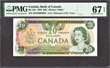 Canada 20 Dollars Canada 1979 BC-54c Pick-93c SUPERB GEM UNC PMG 67 EPQ -