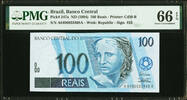100 Reais Brazil ND Pick-247a GEM UNC 66 EPQ -