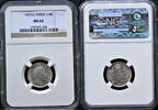 1/4 Rupee British India King Edward VII (C) NGC MS 62 -