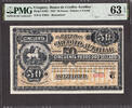 50 Pesos Uruguay, Banco De Credito Auxiliar Pick-S165r CH UNC PMG 63 EPQ -