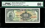 Mexico 1000 Pesos Mexico Pick-52t GEM UNC PMG 66 EPQ -