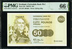 50 Pounds Scotland Clydesdale Bank Plc Pick-222 GEM UNC PMG 66 EPQ -