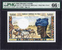  5000 Francs 1972-84 Mali  ND Pick-14c GEM UNC PMG 66 EPQ Mali  ND Pick-... 1703,91 EUR  zzgl. 42,61 EUR Versand