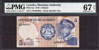 5 Maloti 1979 Lesotho  Pick-2a SUPERB GEM UNC PMG 67 EPQ HIGHEST GRADE ... 93,76 EUR  zzgl. 19,60 EUR Versand
