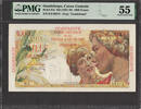 1000 Francs Guadeloupe ND Pick-37a About UNC PMG 55 -